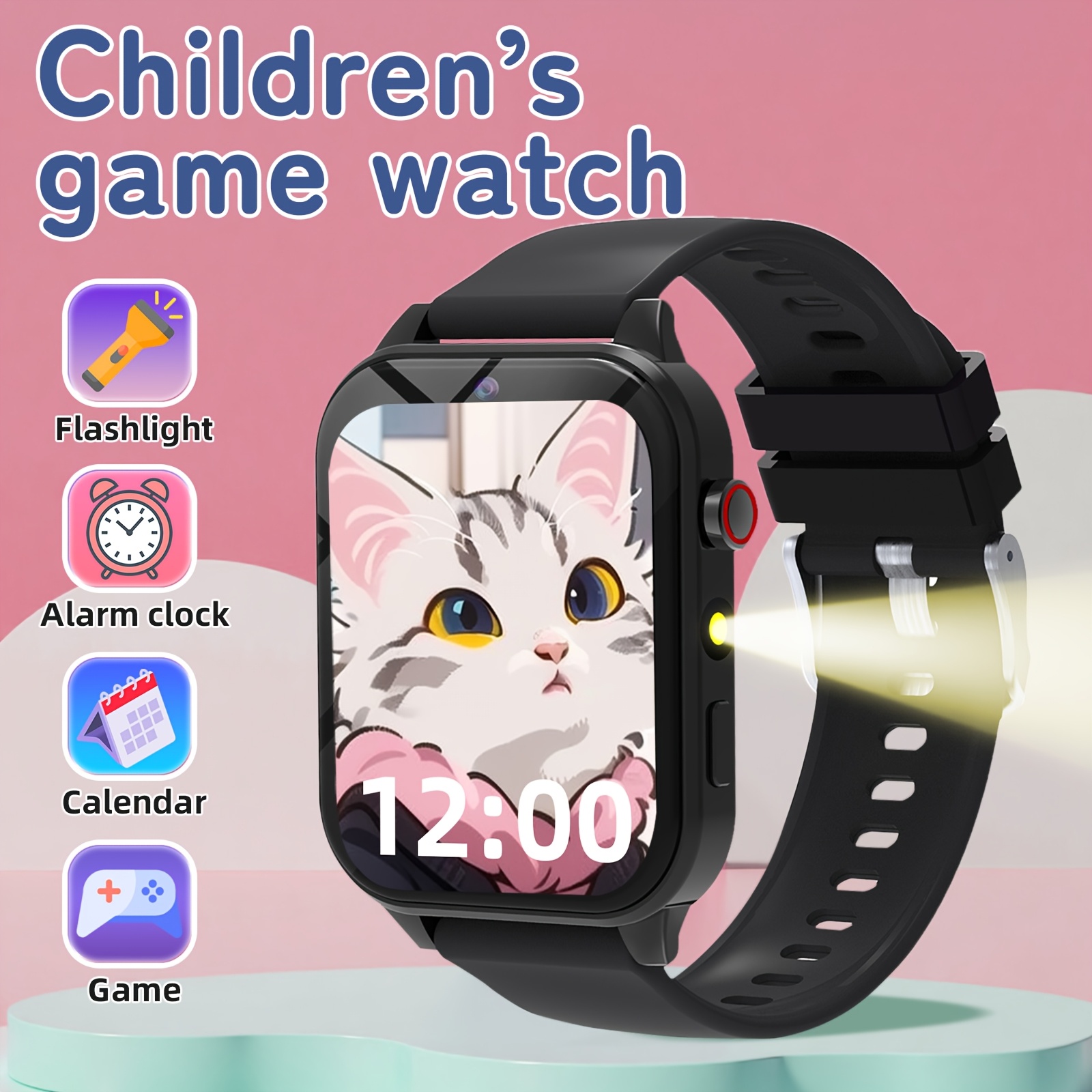 Smartwatch Watches For Boys - Eğitici Oyunlar, Kamera ve Müzik Çalar
