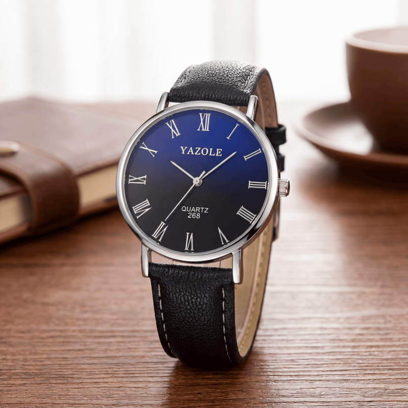 Smartwatch Watches Brands For Men - YAZOLE Minimalist Kuvars Saatler Erkekler için