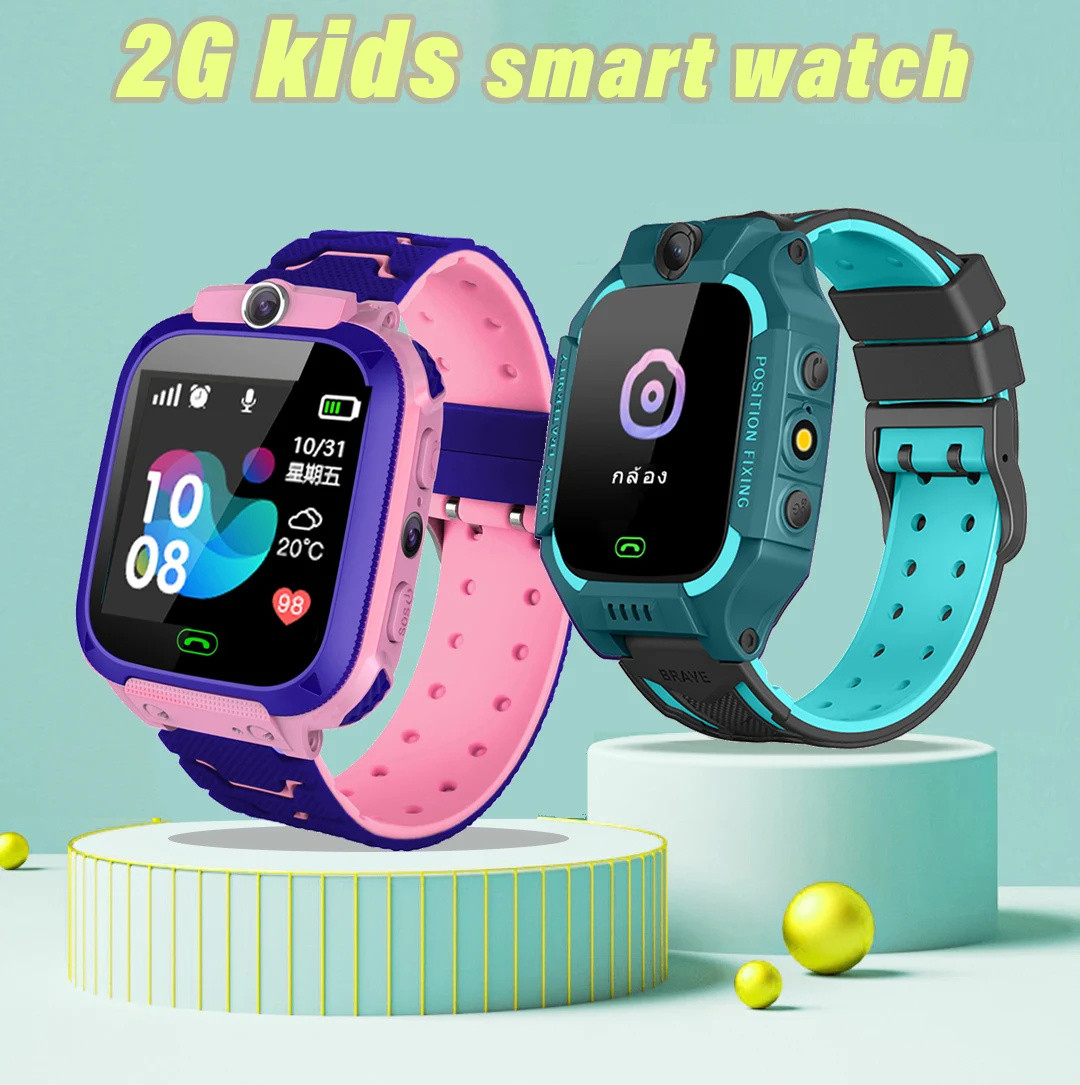Smartwatch Watches Gift For Boys - Q12 Çocuklar akıllı saat 2G Acil