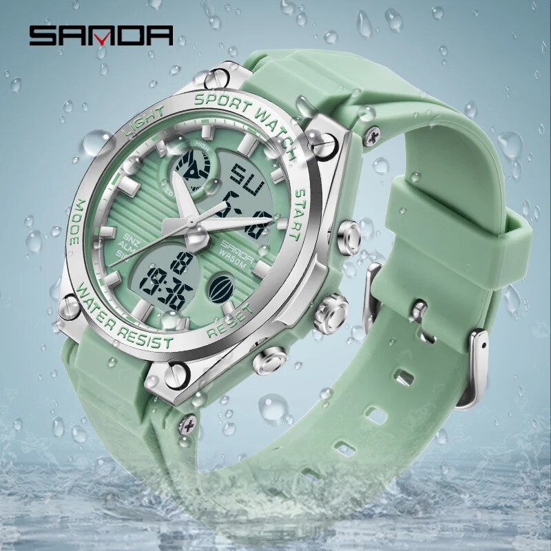 Solar Powered Watch - SANDA marka G tarzı LED dijital