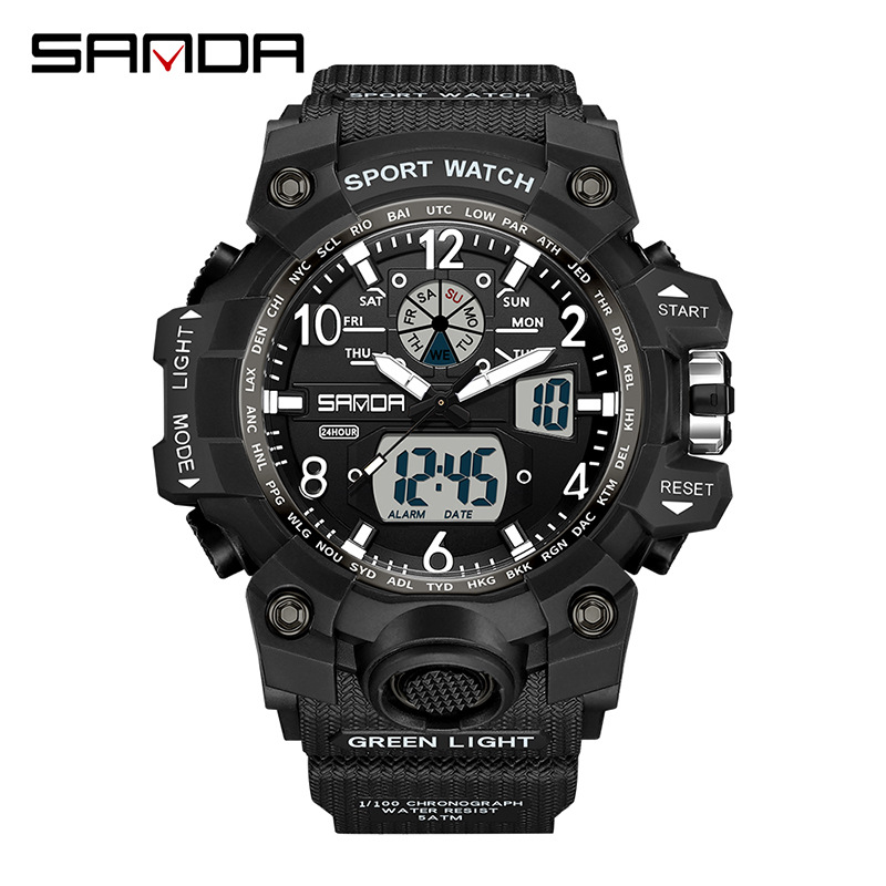 Solar Powered Watch - Moda Sanda marka gençlik askeri spor
