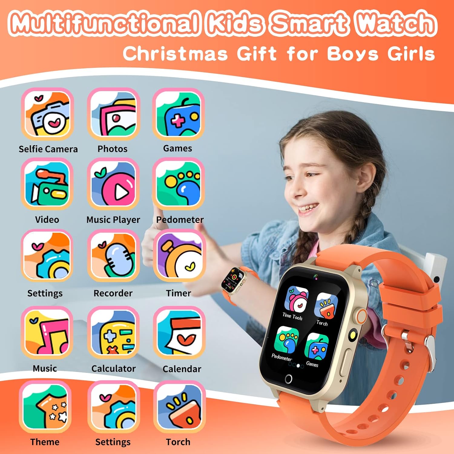 Smartwatch Watches For Boys - 5-12 Yaş arası Çocuk Oyunları Akıllı