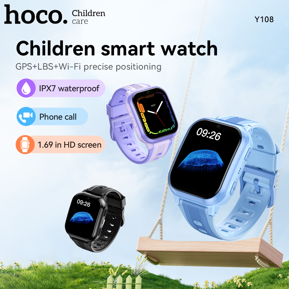 Watch Display Pillow - HOCO Y108 1.69 inç HD LCD