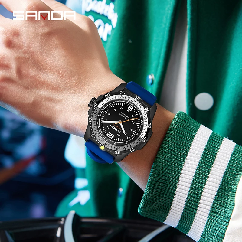 SANDA Lüks Yeni Erkek Güneş En - Solar Powered Watch incelemesi ve fiyatı