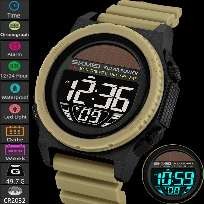 Skmei Güneş Enerjisi Dijital S - Solar Powered Watch incelemesi ve fiyatı