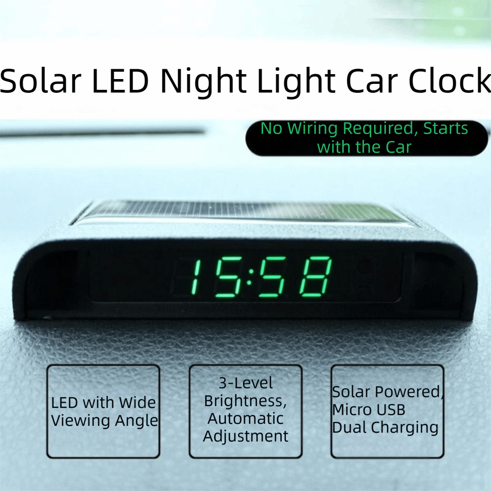 Güneş Enerjili Araba Dijital S - Solar Powered Watch incelemesi ve fiyatı