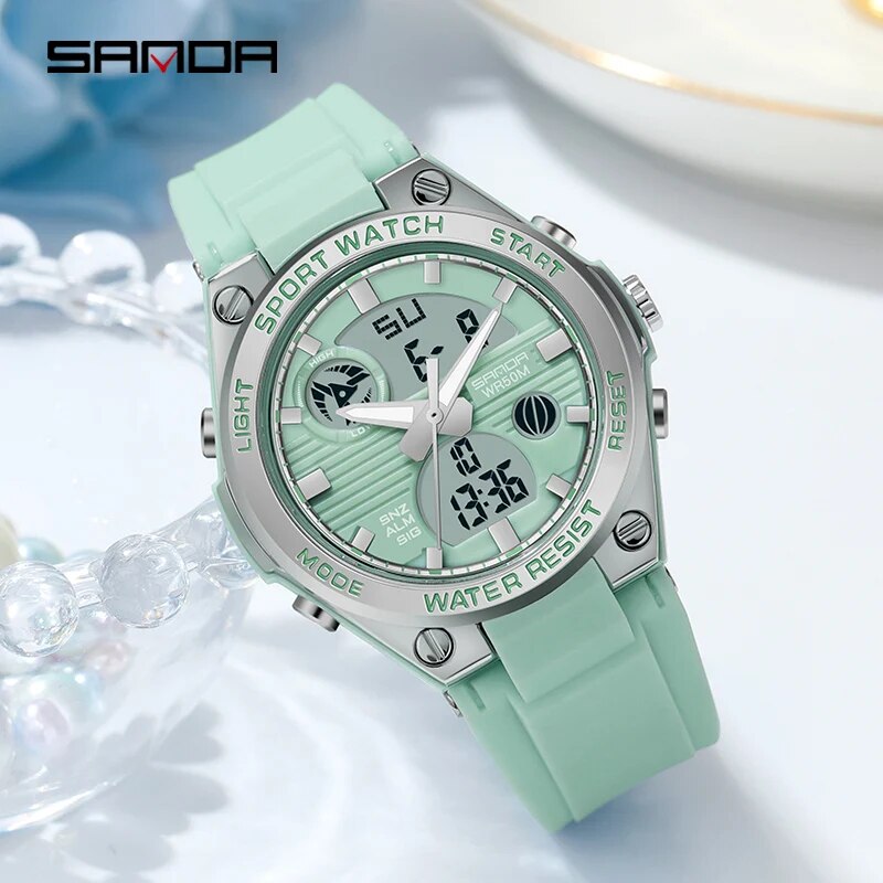 SANDA marka G tarzı LED dijita - Solar Powered Watch incelemesi ve fiyatı