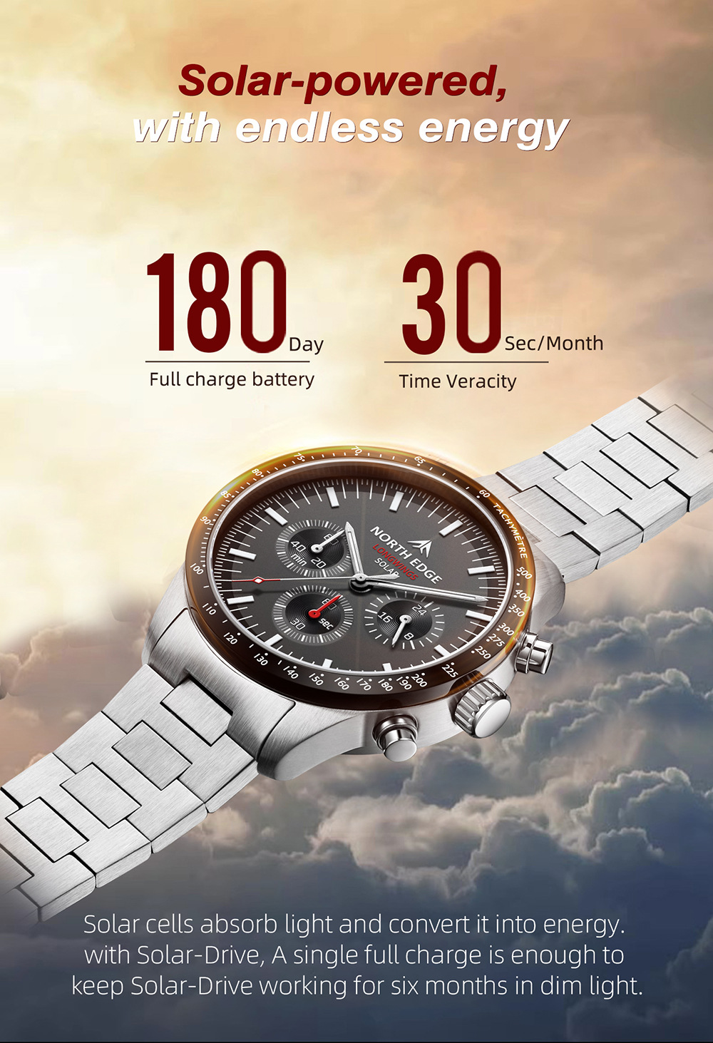 Yeni 2026 Pointer Güneş Enerji - Solar Powered Watch incelemesi ve fiyatı