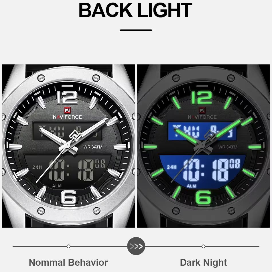 NAVIFORCE Erkekler Kuvars LCD  - Watch Display Pillow incelemesi ve fiyatı