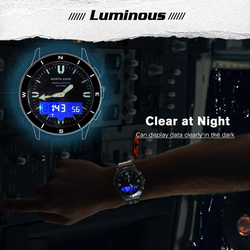 NORTH EDGE SNOW-LEOPARD Erkek  - Solar Powered Watch incelemesi ve fiyatı